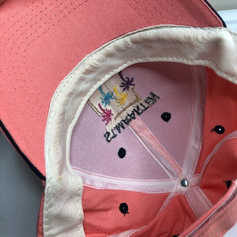 Florida Hat Women Pink Adjustable Strap Baseball Cap Island Palm Tree St Maarten